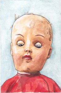 Creepy Baby Portrait