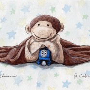 “Monkey, Thomas, and Star Blankie” for Caden